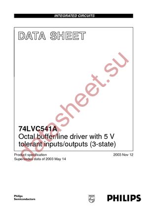 74LVC541AD,112 datasheet  